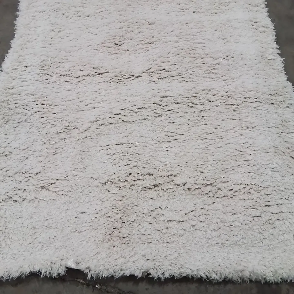 ALVERY MACHINE WOVEN RECTANGULAR IVORY AREA RUG 120X170CM