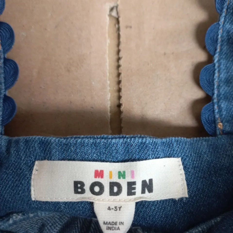 MINI BODEN DENIM DUNGAREES – UK 4-5Y – MADE IN INDIA