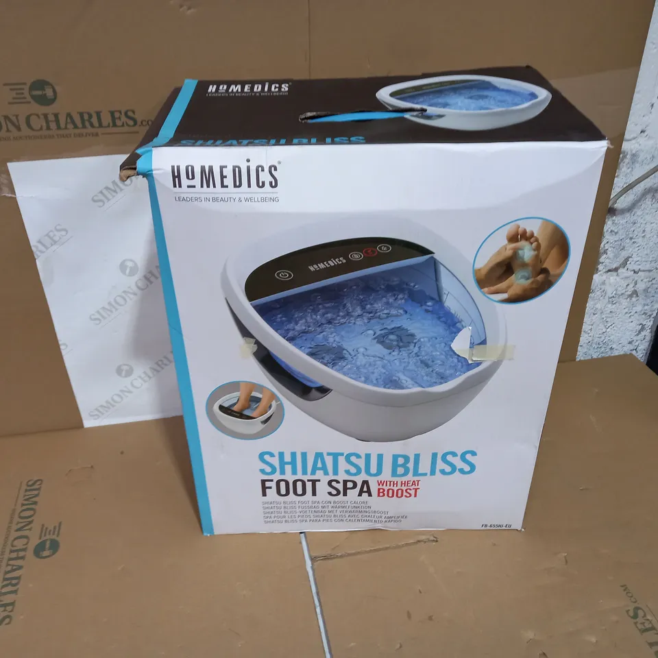 BOXED HOMEDICS SHIATSU BLISS FOOT SPA