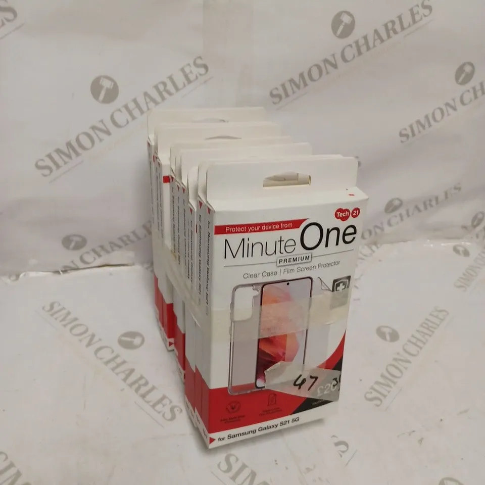 LOT OF 10 MINUTE ONE CLEAR CASE & SCREEN PROTECTOR KITS FOR SAMSUNG GALAXY S21+5G