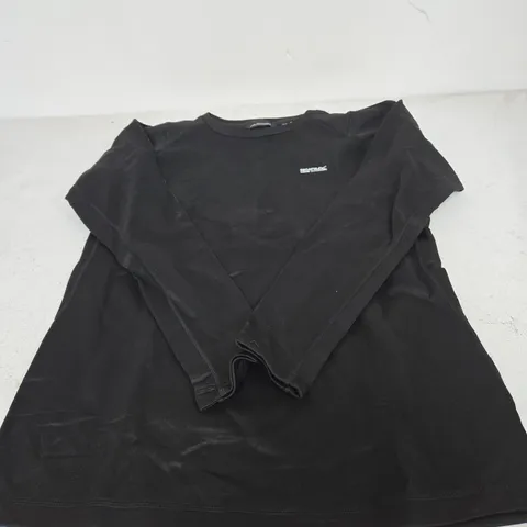 REGATTA GREAT OUTDOORS BLACK LONG SLEEVE TOP – UK XL (EU 56, USA XL)