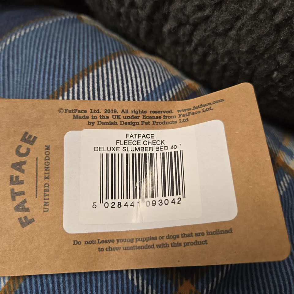 FATFACE PET BED DELUXE SLUMBER BED 40"