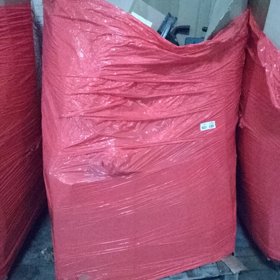 PALLET OF ASSORTED ITEMS INCLUDING PEPE BATH TRANSFER BOARD, RETRACTABLE SAFETY GATE, PEPE CHAIR WITH HANDLES, TRELLIS, EXERCISE BIKE