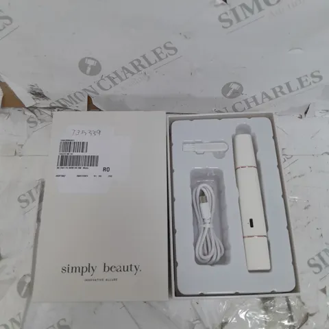 BOXED SIMPLY BEAUTY 2 IN 1 SUPER SMOOTH FACE & BROWS HAIR REMOVER, WHITE