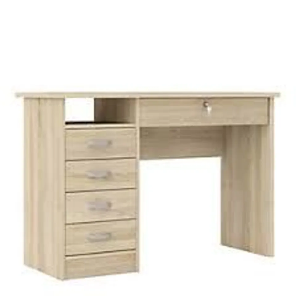 BOXED TVILUM FUNCTION PLUS DESK - LIGHT OAK (1 BOX)