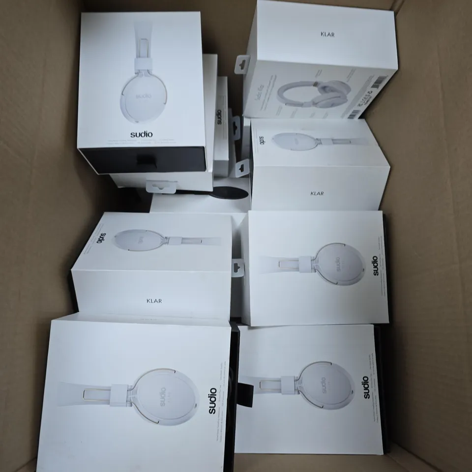 BOX OF APPROXIMATELY 15 SUDIO ACTIVE NOISE CANCELLING HEADPHONES 