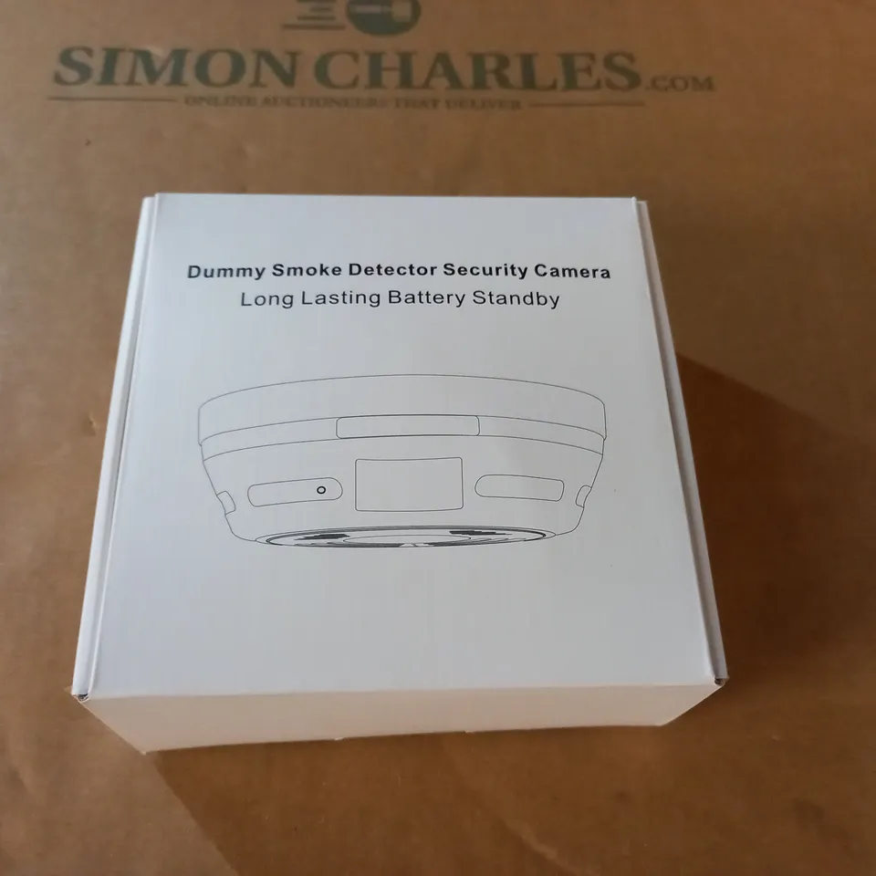 BOXED DUMMY SMOKE DETECTOR SECURITY CAMERA