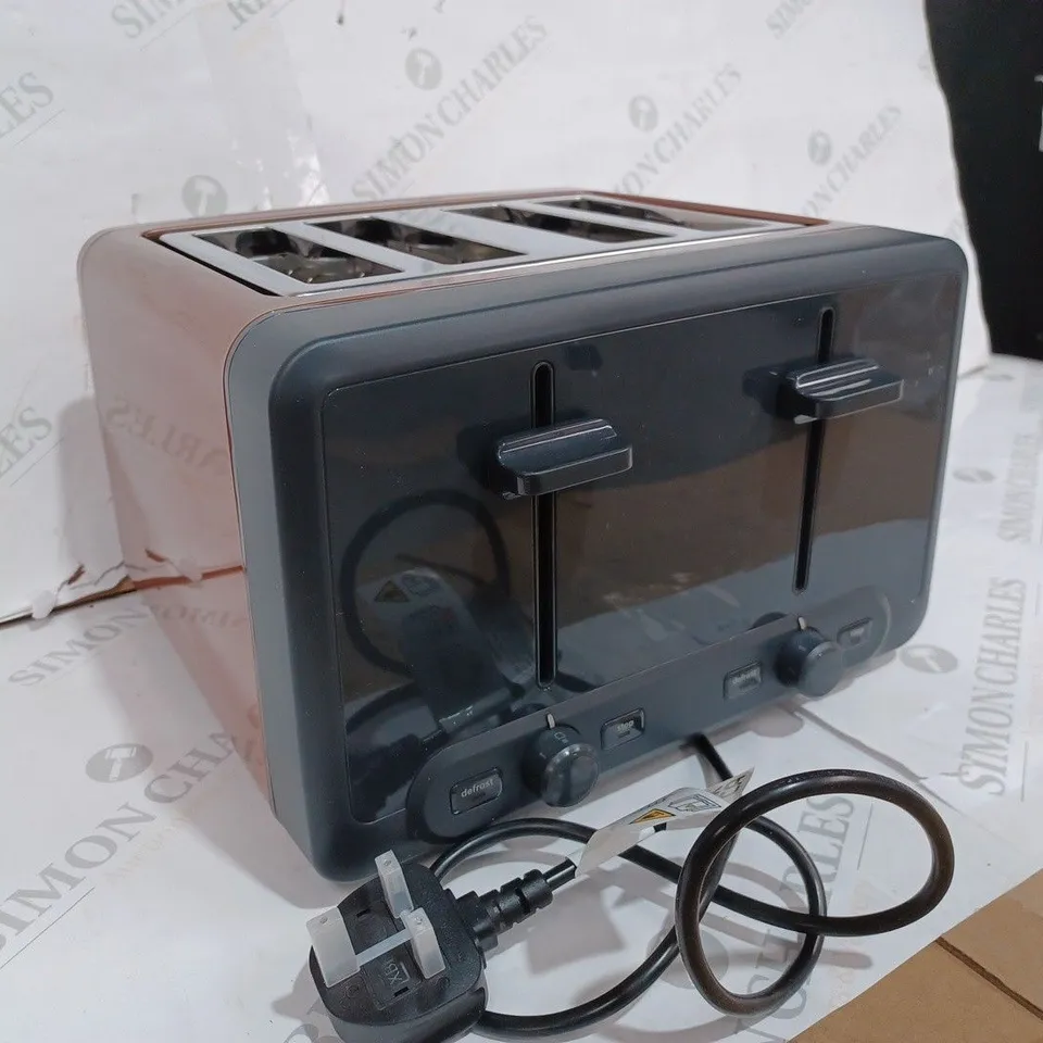 BOSCH DESIGNLINE COPPER COLOURED 4-SLICE TOASTER