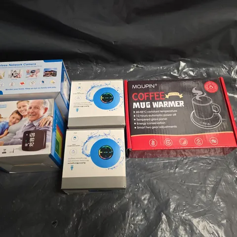 FIVE ASSORTED ELECTRICALS TO INCLUDE; MUG WARMER