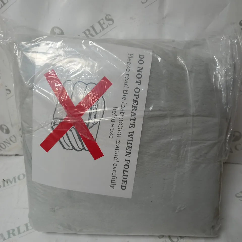 COZEE HOME HEATED BLANKET IN LIGHT GREY