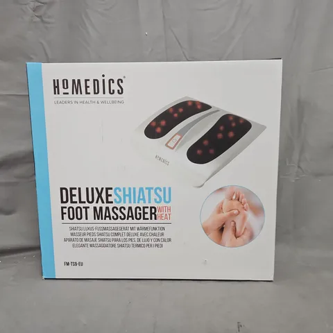 BOXED HOMEDICS DELUXE SHIATSU FOOT MASSAGER WITH HEAT FM-TS9-GB