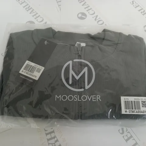 MOOSLOVER ZIPPED GYM JACKET SIZE M