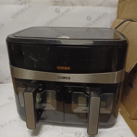 TOWER T17100 VORTX VIZION 9L DUAL BASKET AIR FRYER