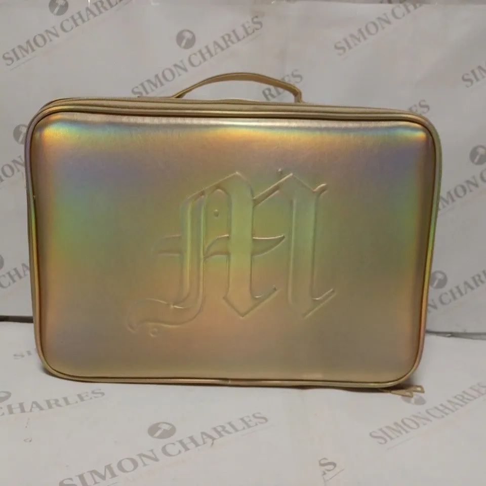MADE BY MITCHELL LARGE METALLIC GOLD COLOUR SUITCASE