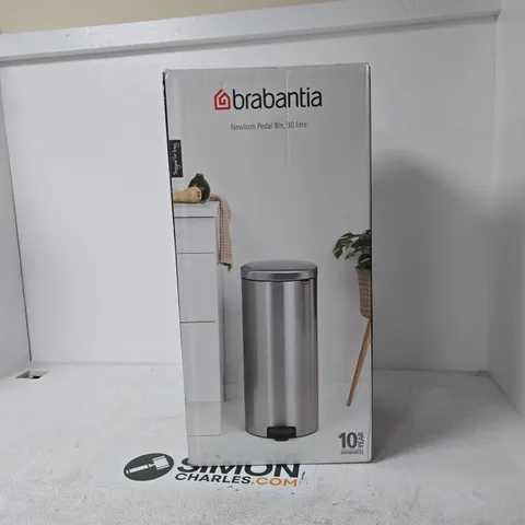BRABANTIA NEWICON 30 L PEDAL BIN – STAINLESS STEEL