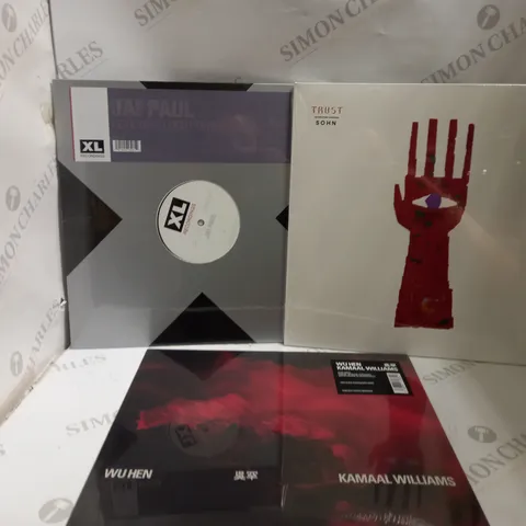 BOX OF APPROX 10 VINYLS INCLUDING WU HEN KAMAAL WILLIAMS, TRUST SOHN AND JAI PAUL