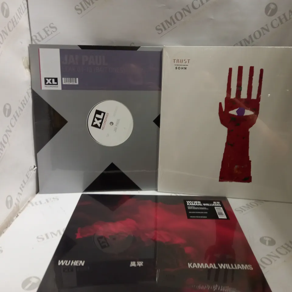 BOX OF APPROX 10 VINYLS INCLUDING WU HEN KAMAAL WILLIAMS, TRUST SOHN AND JAI PAUL