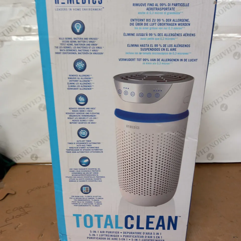 BOXED HOMEDICS TOTAL CLEAN 5-IN-1 AIR4 PURIFIER