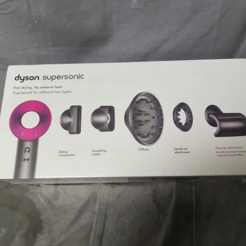 DYSON SUPERSONIC HAIR DRYER WITH ATTACHMENTS – BOXED