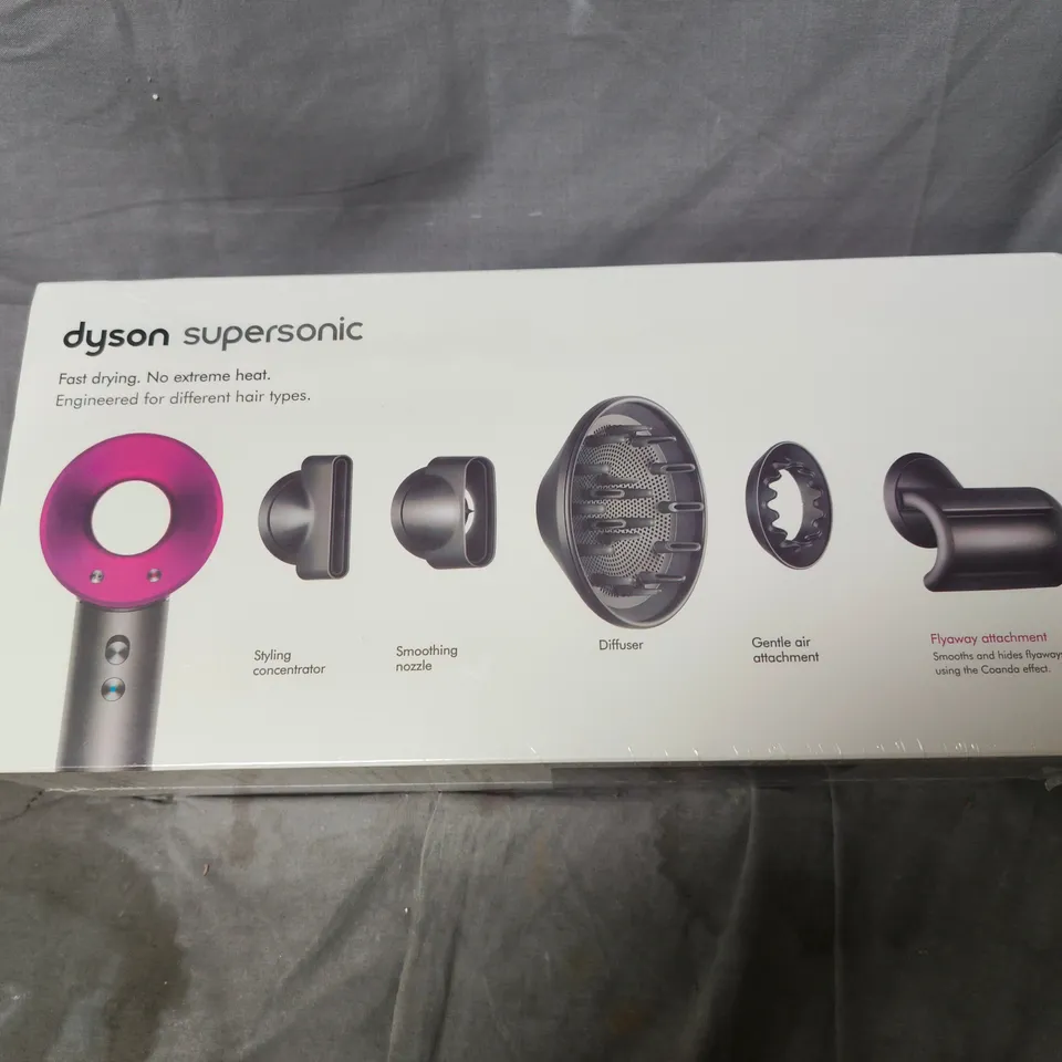 DYSON SUPERSONIC HAIR DRYER WITH ATTACHMENTS – BOXED