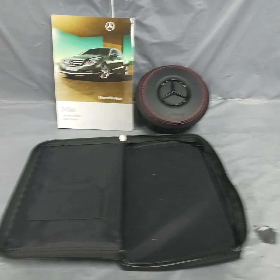 MERCEDES OWNERS MANUAL AND HORN COVER 