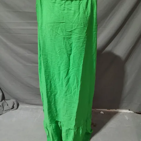 PRINCIPLES TIERED HALTERNECK MIDI DRESS GREEN SIZE 14