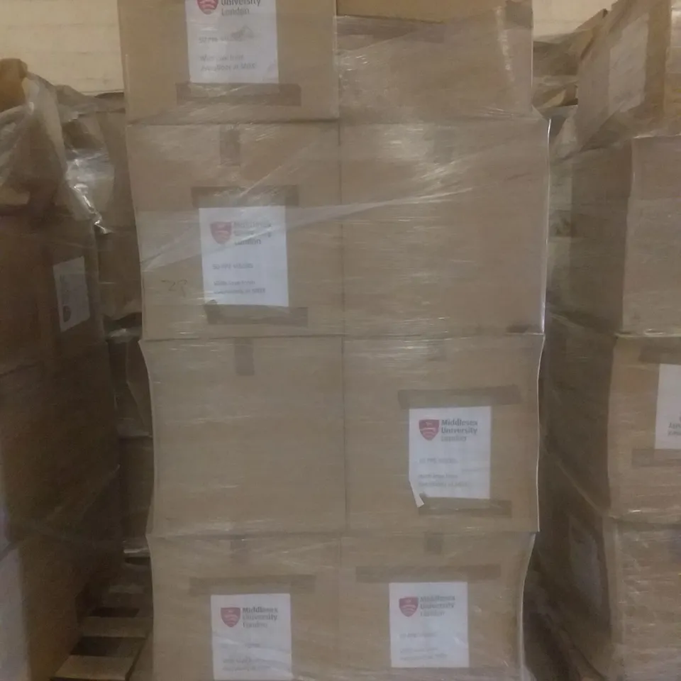 PALLET OF APPROXIMATELY 750 FACE MASK VISORS