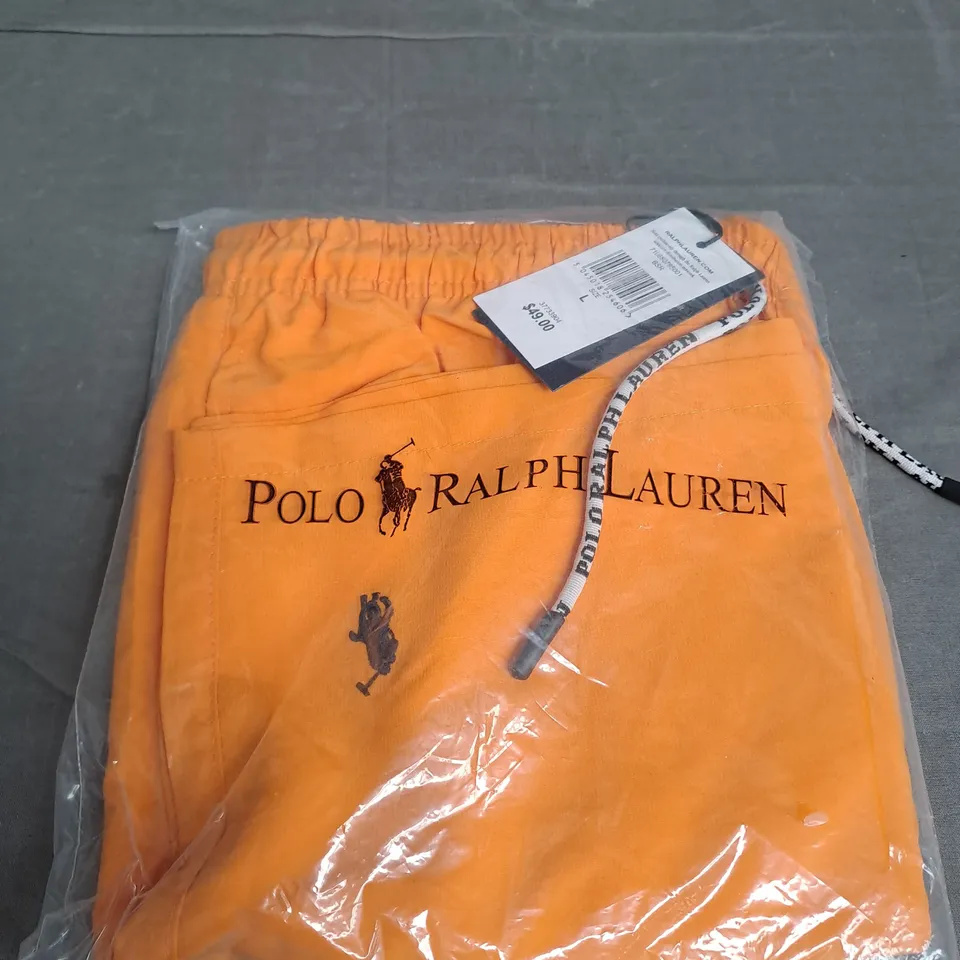 POLO RALPH LAUREN ORANGE SHORTS SIZE L