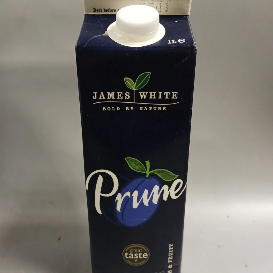 8 X JAMES WHITE PRUNE JUICE DRINKS - 8 X 1L - COLLECTION ONLY