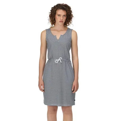 BRAND NEW REGATTA FAHARI DRESS NAVY/WHITE STRIPE SIZE 14