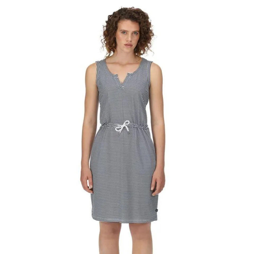 BRAND NEW REGATTA FAHARI DRESS NAVY/WHITE STRIPE SIZE 14
