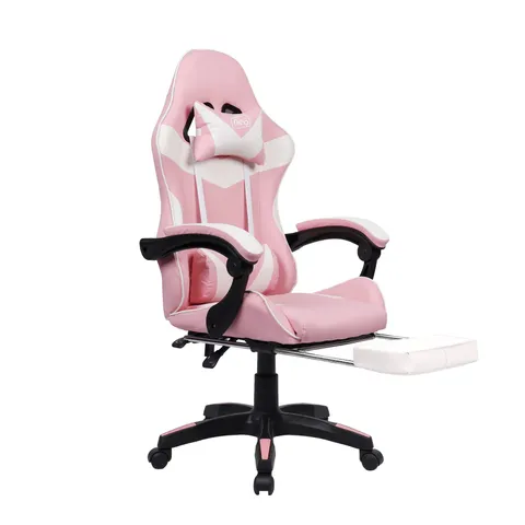 BOXED NEO FAUX LEATHER GAMING CHAIR - PINK (1 BOX)