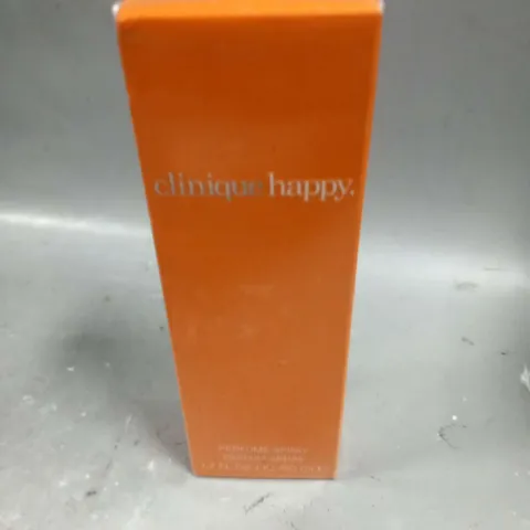 BOXED AND SEALED CLINIQUE HAPPY PERFUME SPRAY 50ML