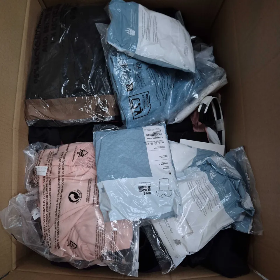 APPROXIMATELY 25 ASSORTED CLOTHING AND FASHION PRODUCTS IN VARIOUS STYLES AND SIZES - COLLECTION ONLY