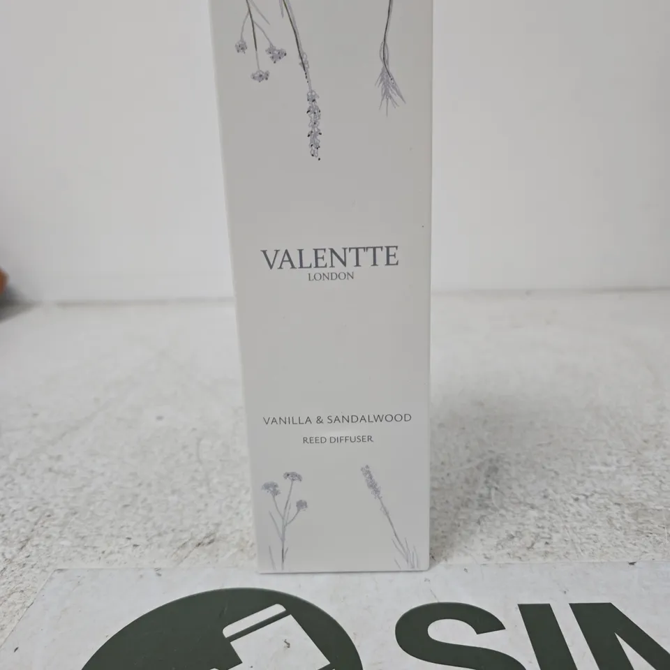 VALENTE LONDON VANILLA & SANDALWOOD REED DIFFUSER