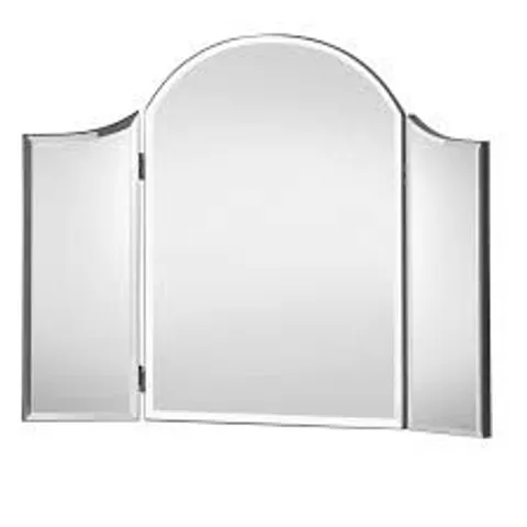 BOXED JULIAN BOWEN CANTO CURVED DRESSING TABLE MIRROR (1 BOX)