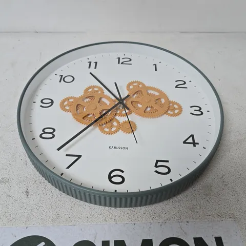 KARLSSON GEAR ROUND WALL CLOCK 