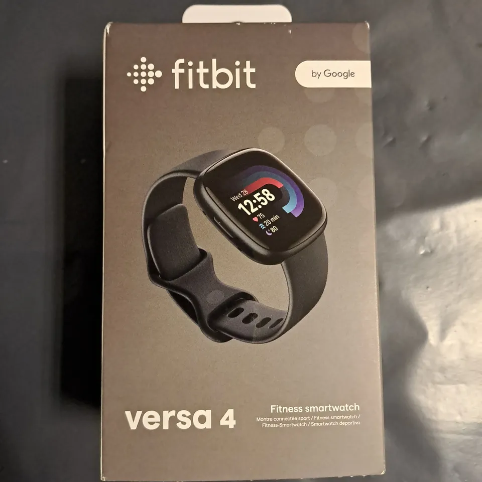 BOXED FITBIT VERSA 4 FITNESS SMARTWATCH