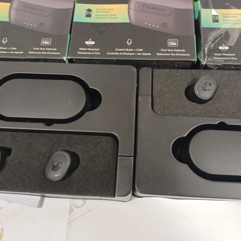 LOT OF 5 BOXED PAIRS OF SKULL CANDY SESH EVO TWS EARBUDS