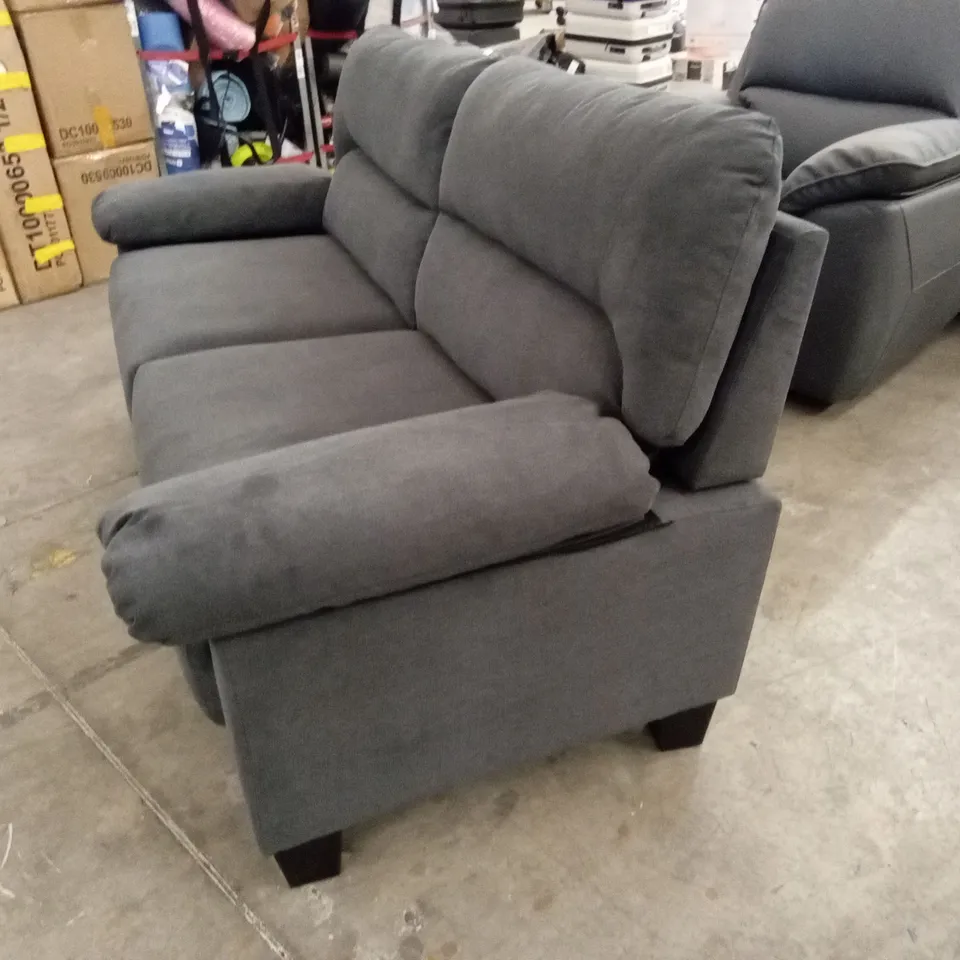 AUSTIN 3 SEATER SOFA, SLATE GREY CLASSIC PLUSH FABRIC
