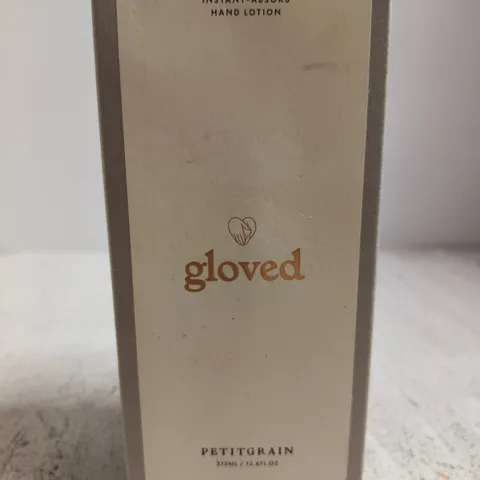 BOXED GLOVED PETITGRAIN HAND LOTION 375ML 