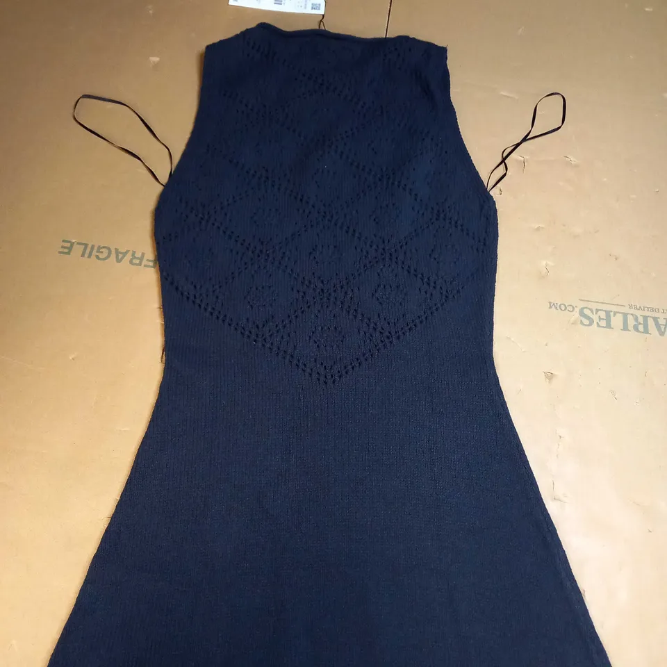 ZARA SHORT NAVY BLUE DRESS - SIZE XL