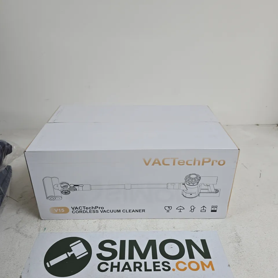 VACTECHPRO V15 CORDLESS VACUUM CLEANER – BOXED