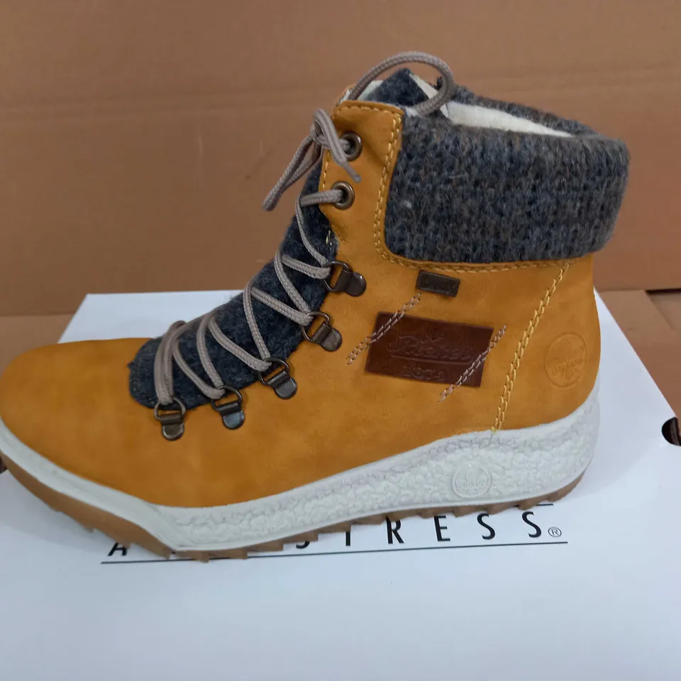 RIEKER LACE BOOT YELLOW - SIZE 5