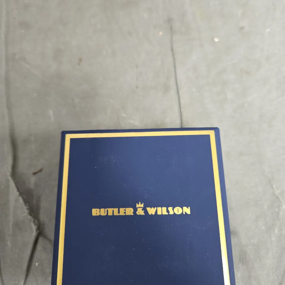 BUTLER & WILSON SILVER STAR STUD EARRINGS