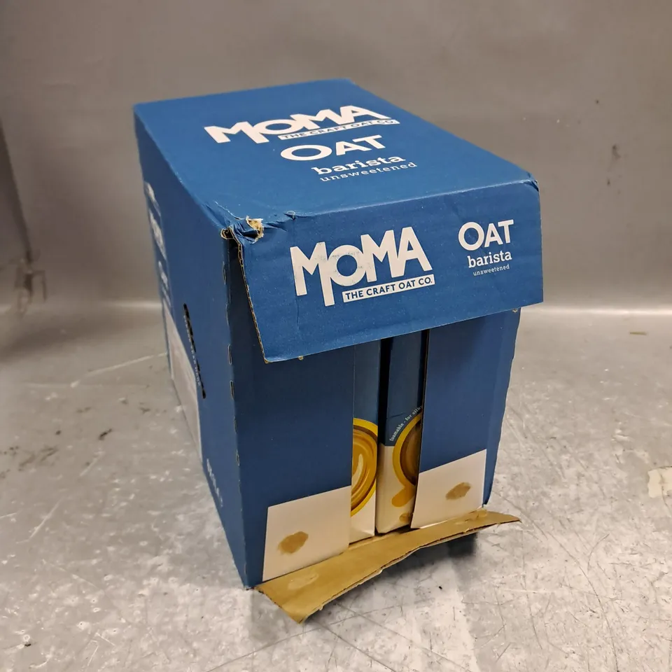 6 X MOMA UNSWEETENED BARISTA OAT MILK - 6 X 1L