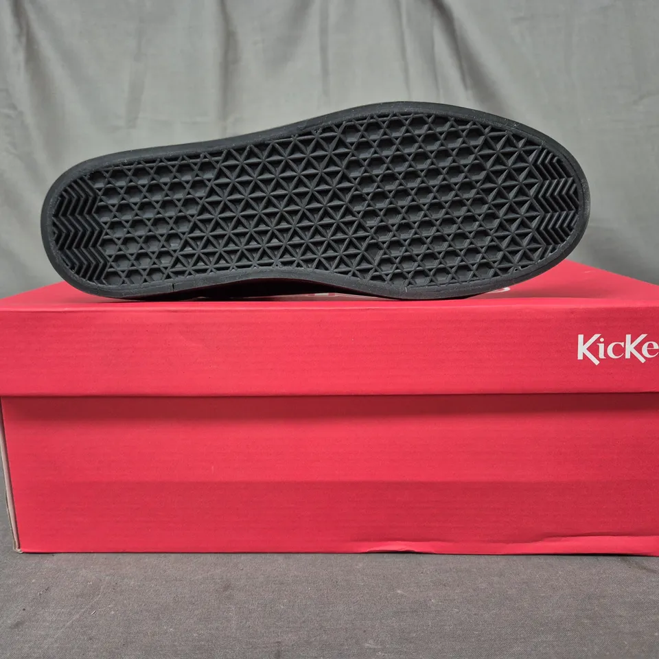 BOXED PAIR OF KICKERS SHOES IN BLACK EU SIZE 36