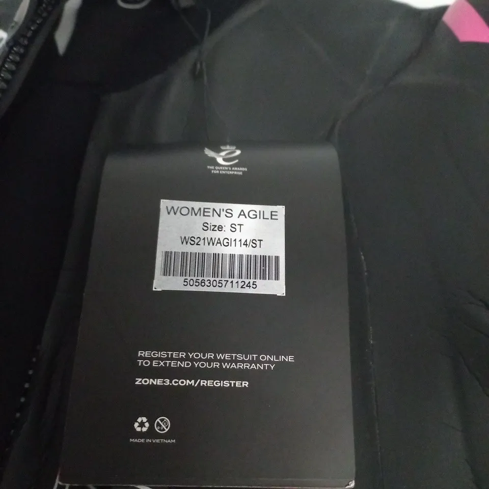 ZONE3 WOMEN'S AGILE WETSUIT – SIZE ST 