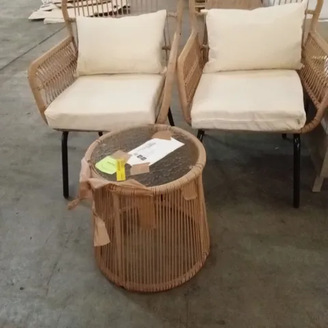 CARBINI 3 PEICE PATIO BISTRO SET