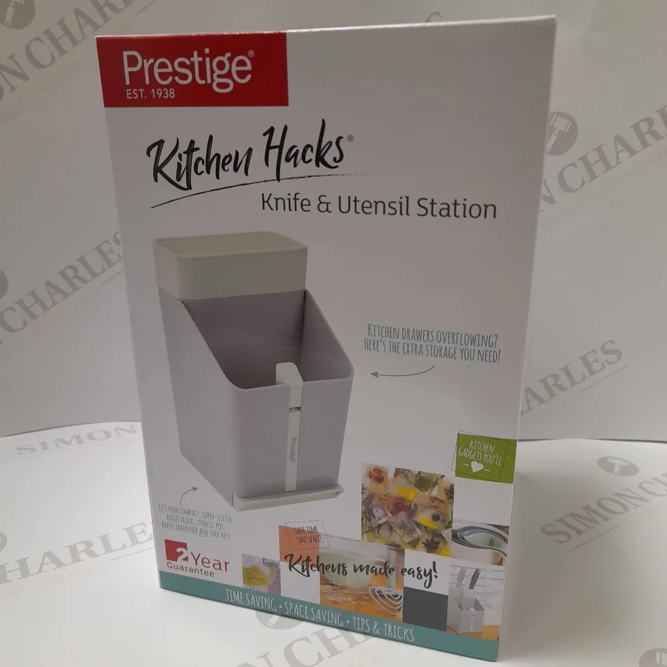 BRAND NEW PRESTIGE KITCHEN HACKS KNIFE & UTENSIL STATION